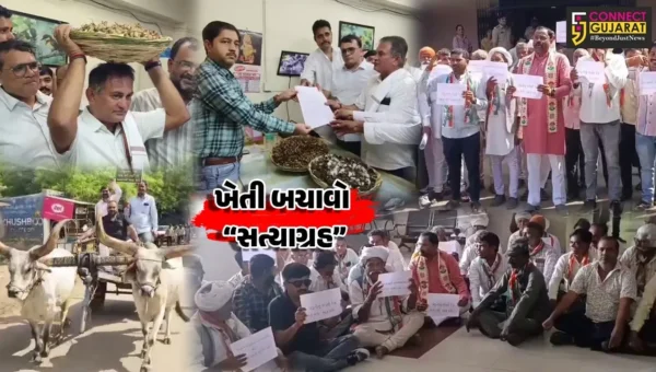 ‘ખેડૂત સત્યાગ્રહ’ આંદોલન : અમરેલી-ભાવનગરમાં માવઠા પીડિત ખેડૂતોની વ્હારે આવી કોંગ્રેસ, ખેતી બચાવો સત્યાગ્રહનો પ્રારંભ કર્યો…