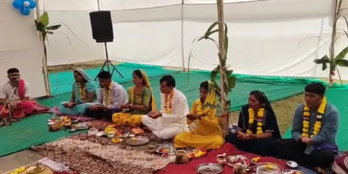 ભરૂચ: નવા તવરા ગામ સ્થિત ત્રિવિધ મંદિરના પાટોત્સવ નિમિત્તે ધાર્મિક કાર્યક્રમો યોજાયા