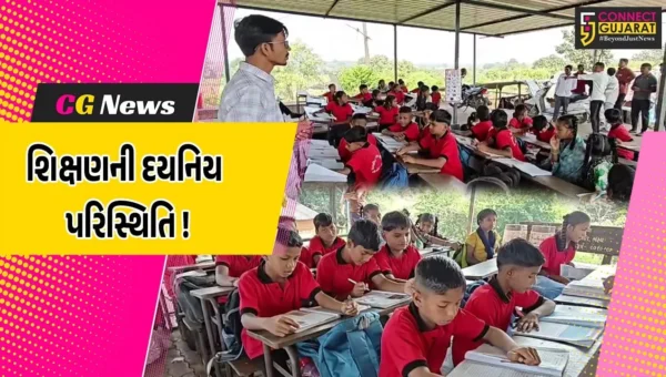 ભરૂચ: નેત્રંગમાં શાળાના મકાનની માંગ સાથે 100 વિદ્યાર્થીઓ ટેમ્પામાં સવાર થઈ આવેદનપત્ર આપવા પહોંચ્યા