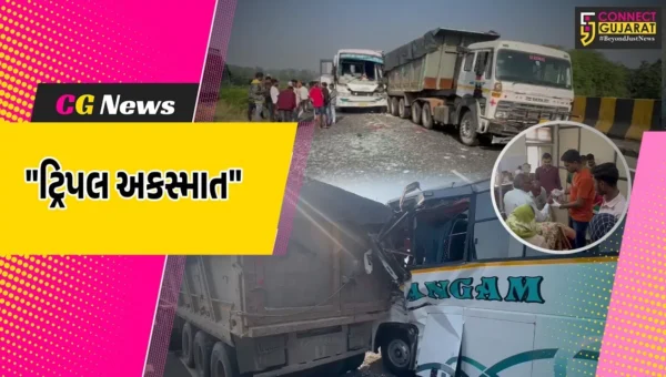 દાહોદ : પાલ્લીના નેશનલ હાઈવે ઓવરબ્રિજ પર સર્જાયો ટ્રિપલ અકસ્માત,ત્રણ વાહનો વચ્ચે સર્જાયેલી ટક્કરમાં 18થી વધુને ઇજા પહોંચી