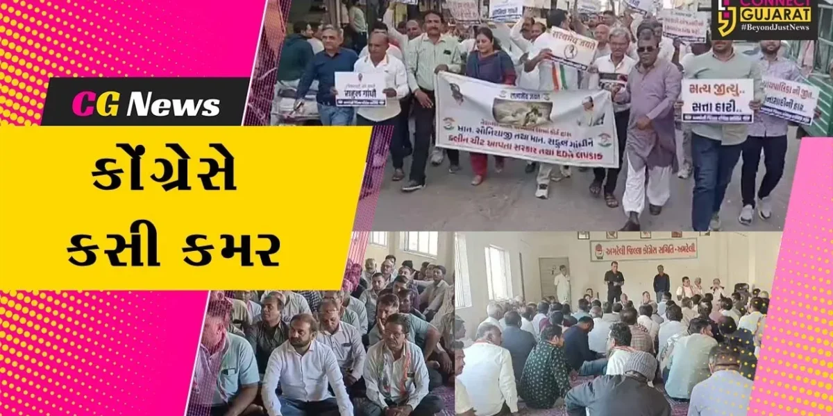 અમરેલી : જિલ્લા કોંગ્રેસ દ્વારા કારોબારી બેઠક યોજાઈ,સ્થાનિક સ્વરાજની ચૂંટણી અંગે કાર્યકર્તાઓને માર્ગદર્શન અપાયું