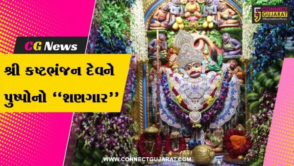 બોટાદ : શ્રી કષ્ટભંજન હનુમાનજી દાદાના સિંહાસનને ઓર્કિડના ફૂલોનો દિવ્ય શણગાર સહિત ચાંદીનો મુગટ ધરાવાયો…