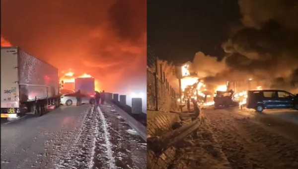 જાપાનમાં ભયાનક માર્ગ અકસ્માત: 50થી વધુ વાહનો અથડાયા, એક મહિલાનું મોત