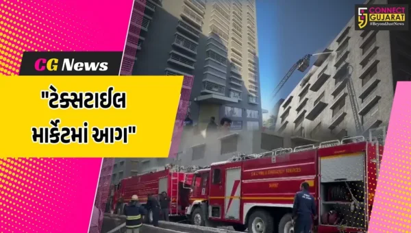 સુરત : રાજ ટેક્સટાઇલ માર્કેટમાં ભીષણ આગ, 22થી વધુ ફાયરબ્રિગેડના ટેન્ડરોની લેવાય મદદ