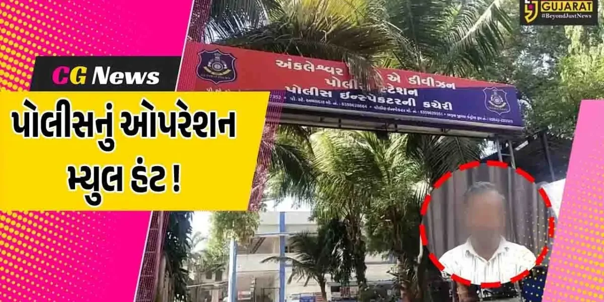 અંકલેશ્વર: ઓપરેશન મ્યુલ હંટ હેઠળ રૂ.9.50 લાખનું સાયબર ફ્રોડ આચરનાર ટોળકી એક સાગરીતની પોલીસે કરી ધરપકડ