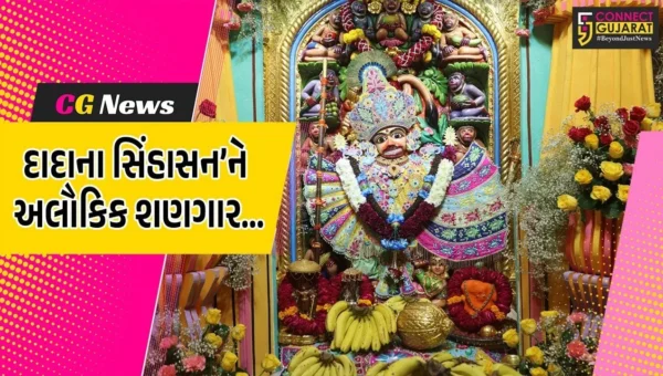 બોટાદ : પવિત્ર ધનુર્માસ નિમિત્તે શ્રી કષ્ટભંનજન દાદાને વૃંદાવનમાં તૈયાર થયેલ એમ્બ્રોઈડરી વાઘાનો દિવ્ય શણગાર કરાયો…