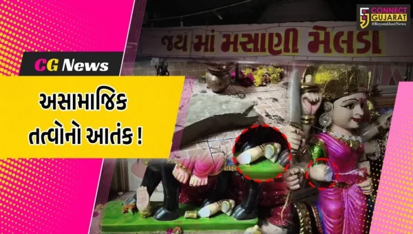 ભરૂચ: કુકરવાડાના ગોકુલ નગરમાં મેલડી માતાજીની મૂર્તિને ખંડિત કરાય, લોકોમાં રોષ