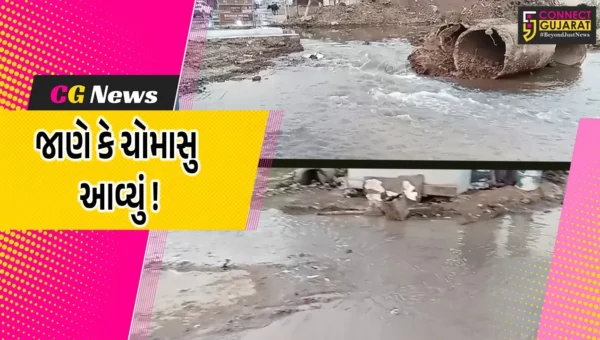 અંકલેશ્વર: ભર શિયાળે માર્ગો પર ભરાયા પાણી, ગડખોલ પાટીયા નજીક કેનાલ થઈ ઓવરફ્લો