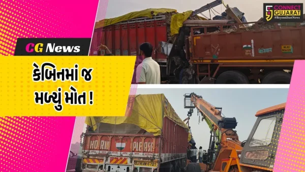 અંકલેશ્વર: એક્સપ્રેસ વે પર આગળ ચાલતા ટ્રેલરમાં પાછળથી ટ્રક ભટકાય, કેબિનમાં ફસાઈ જતા ટ્રક ચાલકનું કમકમાટી ભર્યું મોત