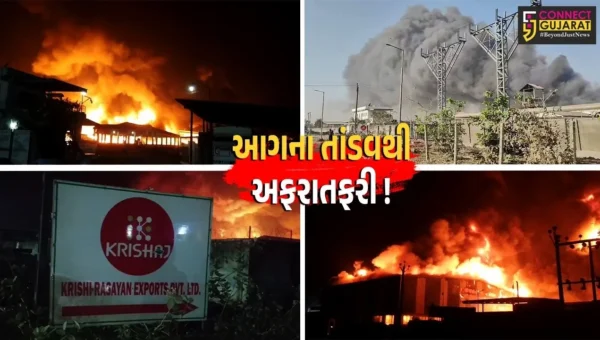 અંકલેશ્વર: પાનોલી GIDCની ક્રિશી રસાયણ કંપનીમાં ભીષણ આગથી અફરાતફરી, 3 કામદારોને ધુમાડાની અસર