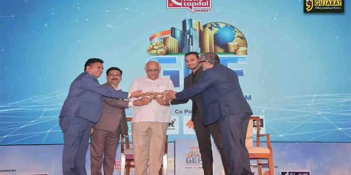 ગાંધીનગર: GIFT સિટીમાં યોજાઈ GEF 2026, CM ભૂપેન્દ્ર પટેલે નવી ચેનલ ન્યૂઝ કેપિટલ માર્કેટનો કરાવ્યો શુભારંભ