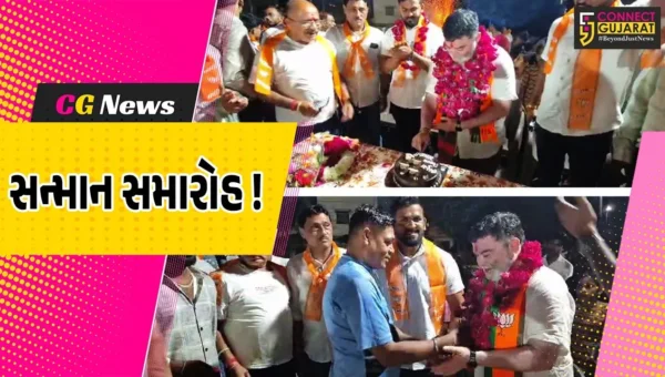 અંકલેશ્વર: પરેશ પટેલની જિલ્લા ભાજપના મહામંત્રી તરીકે વરણી થતા ઉજવણી, ભવ્ય આતશબાજી કરાય