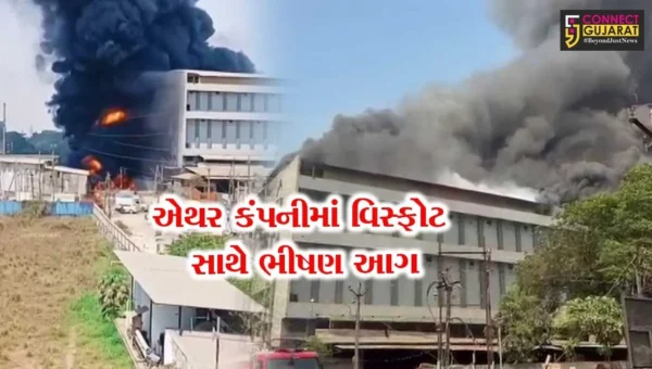 સુરત : સચિન વિસ્તારમાં એથર કંપનીના ગોડાઉનમાં ભીષણ આગ, ફાયર બ્રિગેડ દ્વારા મેજર કોલ જાહેર કરાયો