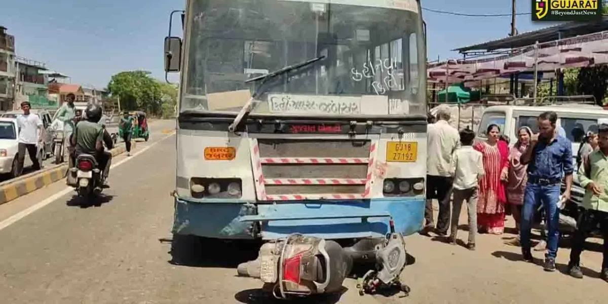 ભરૂચ: જંબુસરની ડાભા ચોકડી નજીક એસ.ટી.બસની ટકકરે બાઈક ચાલકનું મોત, એક વ્યક્તિ ઇજાગ્રસ્ત