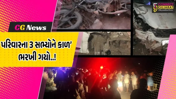 સુરત : લગ્ન-પ્રસંગમાંથી પરત ફરતા પરિવારને કારે કચડ્યો, પતિ-પત્ની અને માતાનું ઘટનાસ્થળે મોત, 6 વર્ષીય બાળક નોંધારો બન્યો…