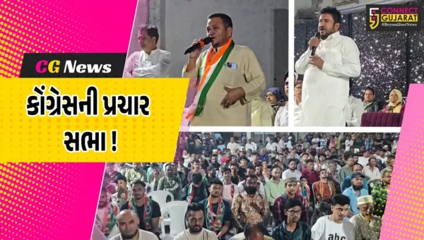 ભરૂચ: કોંગ્રેસની પ્રચાર સભામાં પૂર્વ MLA ગ્યાસુદ્દીન શેખ ભાજપ પર વરસ્યા, AAP- AIMIMને સત્તાધારી પક્ષની બી ટીમ ગણાવી