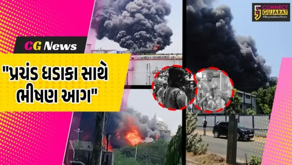 ભરૂચ : ઝઘડિયા ઔદ્યોગિક વસાહતની મેટ્રોપોલિટન એક્ઝીમકેમમાં પ્રચંડ ધડાકા  સાથે ભીષણ આગ,10થી વધુ શ્રમિક દાઝયા હોવાના અહેવાલ