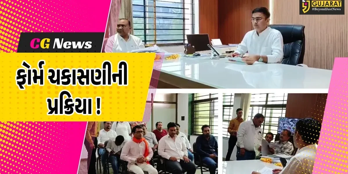 અંકલેશ્વર: સ્થાનિક સ્વરાજ્યની સંસ્થાઓની ચૂંટણી અંતર્ગત ફોર્મ ચકાસણીની પ્રક્રિયા હાથ ધરાય, 15 તારીખે ઉમેદવારી પત્રો પરત ખેંચાશે