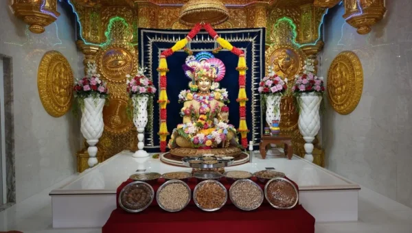 નીલકંઠધામ પોઈચામાં દર રવિવારે દિવ્યતાના દર્શન,18 કિલો શુદ્ધ ચંદનમાંથી પ્રભુને ધરાવાયા ‘ચંદન વાઘા’
