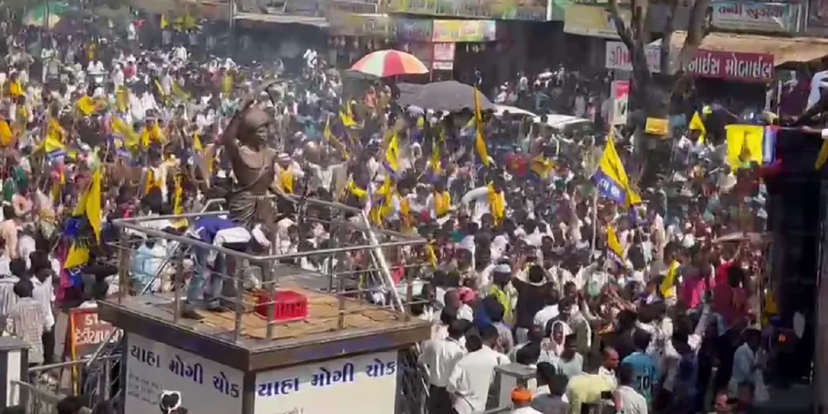 નર્મદા: આમ આદમી પાર્ટીનો ભવ્ય વિજય, જનમેદની વચ્ચે નીકળ્યું વિજય સરઘસ,કાર્યકરો અને સમર્થકોમાં ભારે ઉત્સાહ