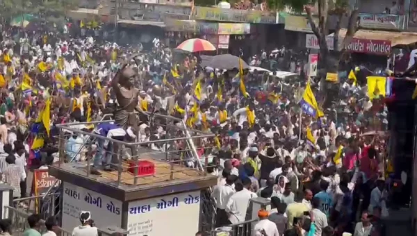 નર્મદા: આમ આદમી પાર્ટીનો ભવ્ય વિજય, જનમેદની વચ્ચે નીકળ્યું વિજય સરઘસ,કાર્યકરો અને સમર્થકોમાં ભારે ઉત્સાહ