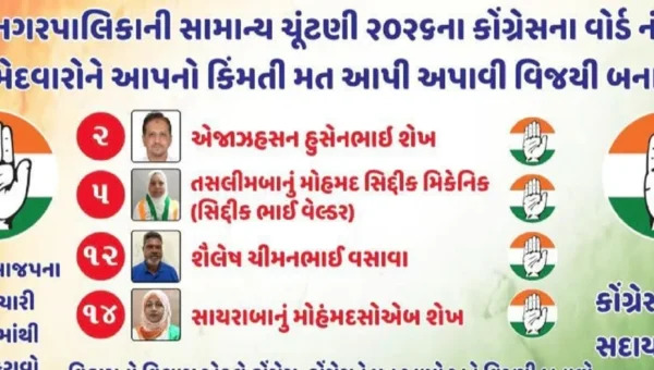 ભરૂચ: કોંગ્રેસના 4 ઉમેદવારો વિરુદ્ધ પોલીસ ફરિયાદ,મંજૂરી વગર પ્રચાર સભા યોજી હતી