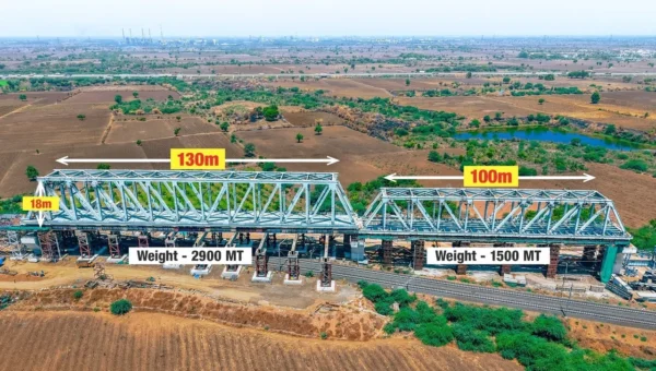 ભરૂચ નજીક બુલેટ ટ્રેન પ્રોજેક્ટમાં મોટી સિદ્ધિ, 130 મીટર લાંબા સ્ટીલ બ્રિજનું સફળ લોન્ચિંગ