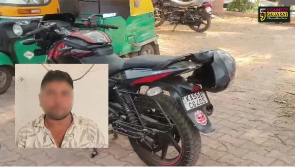 અંકલેશ્વર:  શહેર એ ડિવિઝન પોલીસે કર્ણાટક પાર્સિંગની ચોરીની બાઈક સાથે શંકાસ્પદ ઇસમને ઝડપી પાડયો
