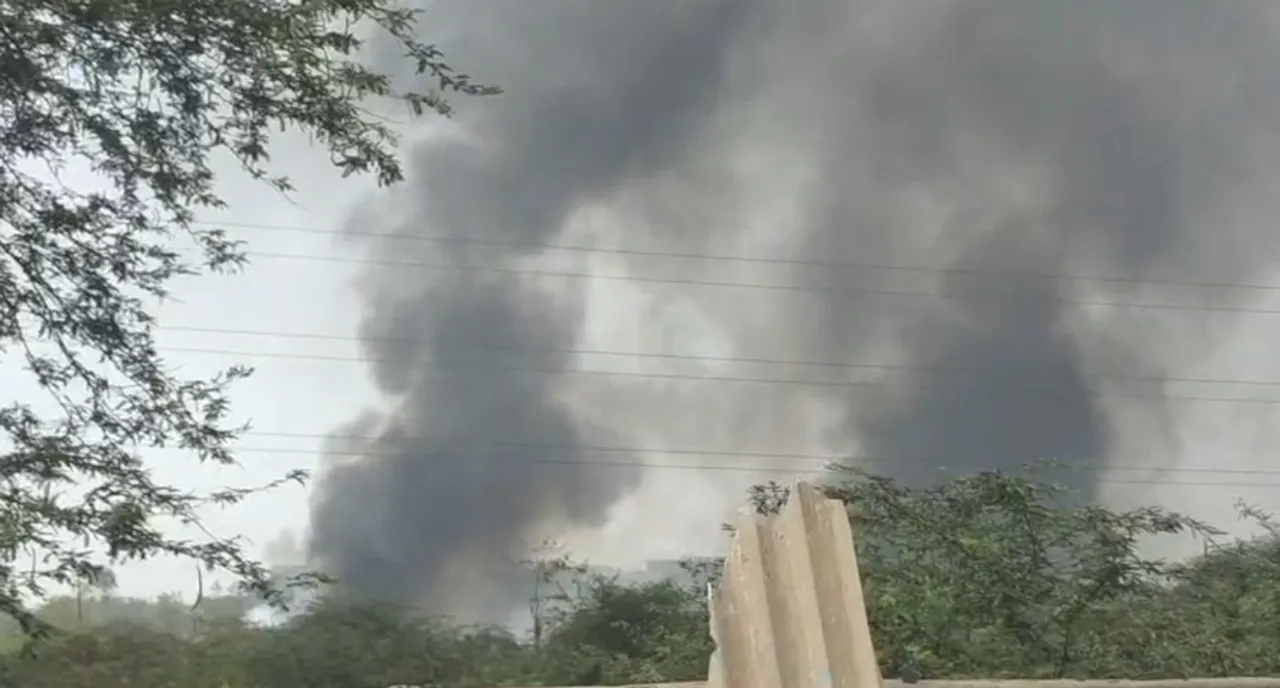Dumping site fire