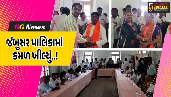 ભરૂચ : જંબુસર નગરપાલિકાના પ્રમુખ તરીકે ચૈતાલી પ્રજાપતિ, ઉપપ્રમુખ પદ માટે દલપત વાઘેલાની વરણી કરાય…