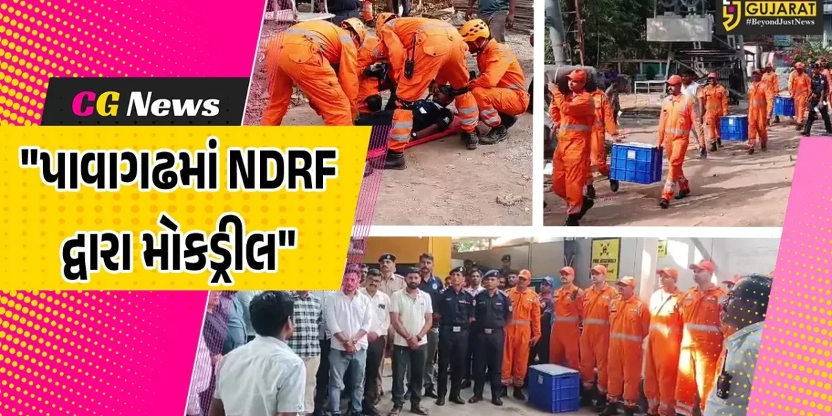 પંચમહાલ : પાવાગઢ રોપ-વે પર NDRF દ્વારા મોકડ્રીલ,આપત્તિ સમયે સંકલન અને ઝડપી પ્રતિસાદ સુનિશ્ચિત કરાયો