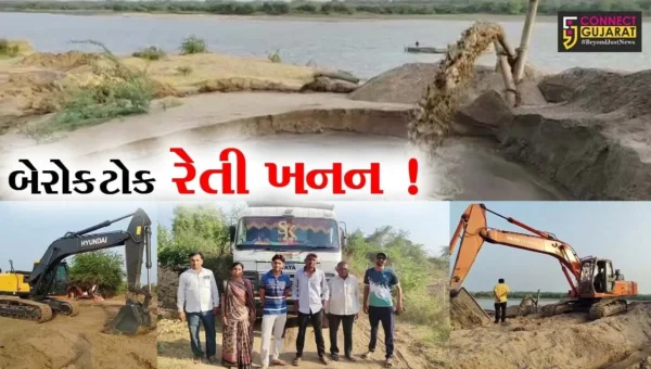 ભરૂચ: પૂર્વપટ્ટીના ગામોમાં નર્મદા નદી કિનારેથી બેફામ રેતી ખનન, માર્ગો બિસ્માર બનતા ગ્રામજનોમાં રોષ