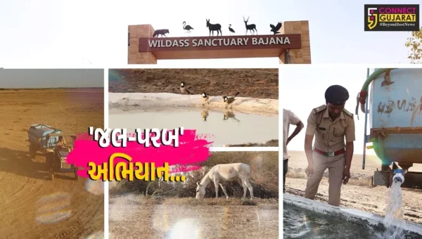 સુરેન્દ્રનગર : કચ્છના નાના રણમાં ઉનાળાના સમયમાં વન્યજીવોના અસ્તિત્વને ટકાવી રાખવા વન વિભાગનું ‘જલ-પરબ’ અભિયાન…