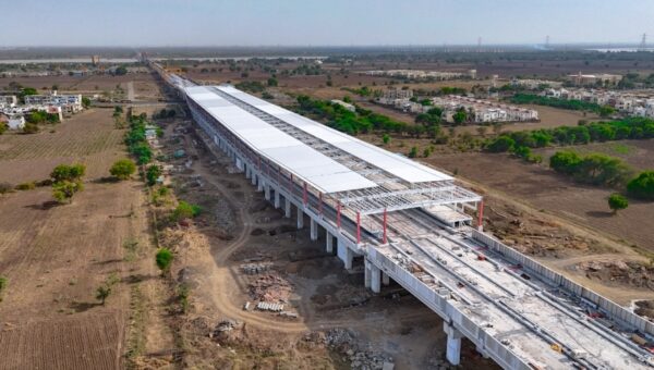 ભરૂચ:  બુલેટ ટ્રેન સ્ટેશનનું કામ આખરી તબક્કામાં, સૂતરાઉ વણાટ કળાથી પ્રેરિત બાહ્ય ભાગ બનશે મુખ્ય આકર્ષણ