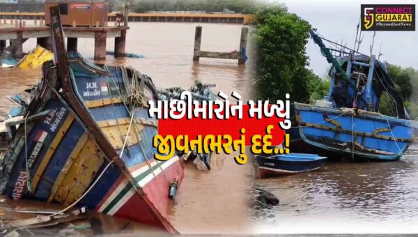 વલસાડ : દમણ ગંગા નદીમાં આવેલા પૂરના કારણે ભારે તારાજી સર્જાય, જેટી પર લંગારેલ 70થી વધુ ટ્રોલર બોટને મોટું નુકસાન…