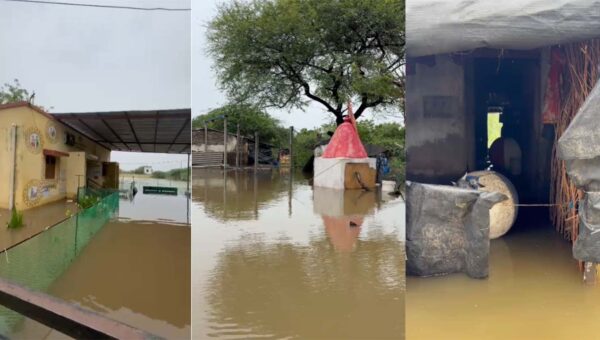 ભરૂચ: હાંસોટ પંથકમાં અનરાધાર વરસાદથી કંટિયાળજાળ ગામ જળબંબાકાર, ઘરો અને આરોગ્ય કેન્દ્રમાં ઘૂસ્યા પાણી