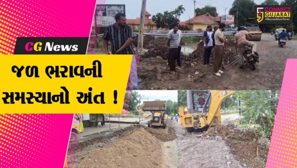 અંકલેશ્વર: ગડખોલ પાટીયાથી અંદાડા રોડ પર માર્ગની બન્ને તરફ પુરાય ગયેલી ગટર ખોદવાની કામગીરી શરૂ કરાઇ 
