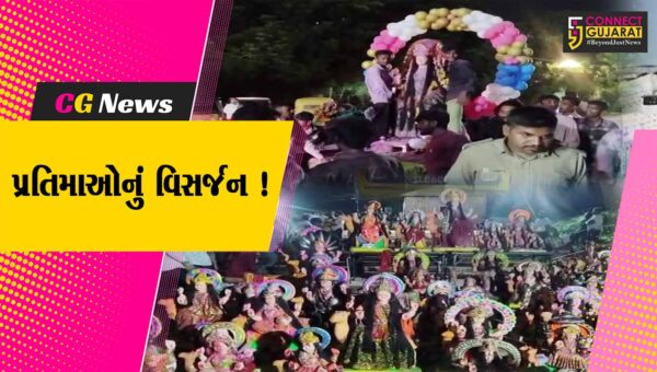 ભરૂચ: દશામાના વ્રતની પૂર્ણાહુતિ, નર્મદા નદીમાં પ્રતિમાઓનું કરાયુ વિસર્જન
