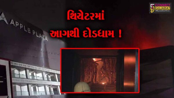અંકલેશ્વર: એપલ પ્લાઝા સ્થિત રાજહંસ સિનેમામાં ભીષણ આગ, સ્ક્રીન-3 બળીને ખાક