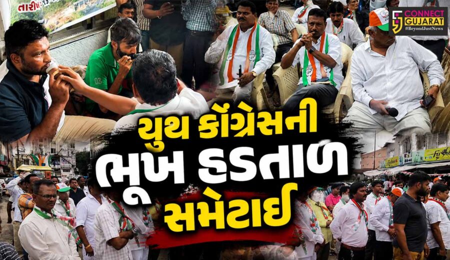 વલસાડ : વશિયર બ્રિજના મુદ્દે 10 દિવસથી ચાલી રહેલી યુથ કોંગ્રેસની ભૂખ હડતાળ આખરે સમેટાઈ