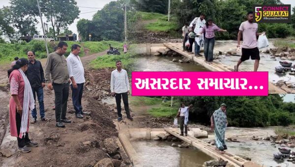 ભરૂચ : ‘કનેક્ટ ગુજરાત’ના અહેવાલની અસર, તંત્ર દ્વારા નેત્રંગ-હાથકુંડી નાળાનું તાત્કાલિક ધોરણે સમારકામ શરૂ…