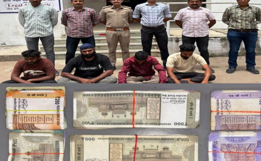 ભરૂચ: ભીડ ભંજન ઝુપડપટ્ટીમાં જુગાર રમતા પાંચ ઝડપાયા, ₹41,440નો મુદ્દામાલ જપ્ત