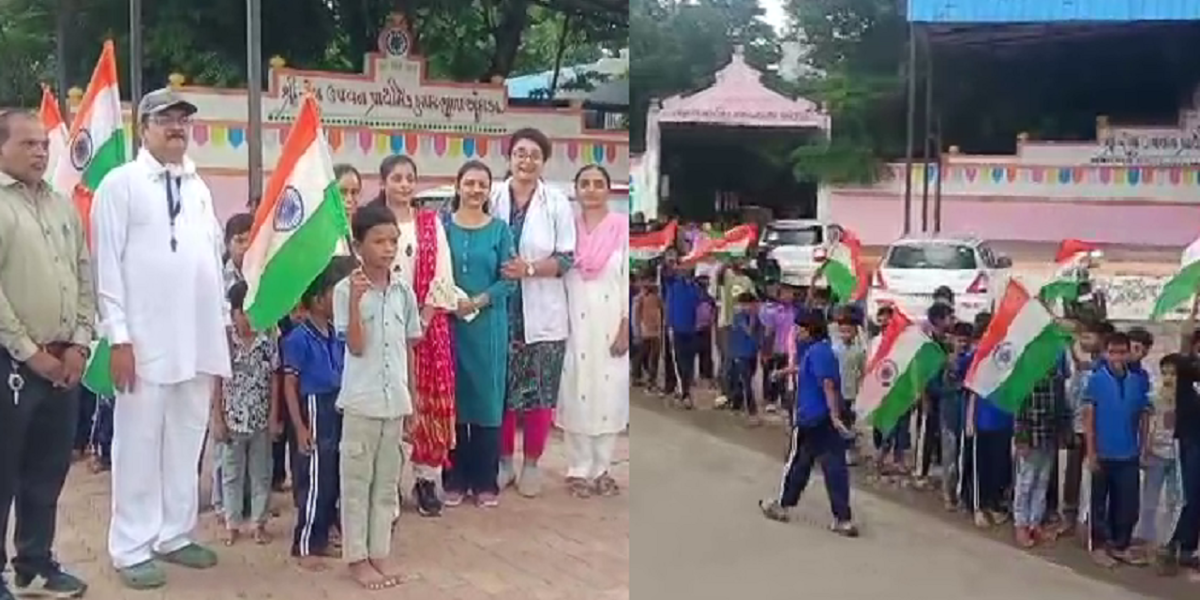 અંકલેશ્વર: અંદાડા ગામ ખાતે ભવ્ય તિરંગા યાત્રાનું આયોજન,મોટી સંખ્યામાં ગ્રામજનો જોડાયા