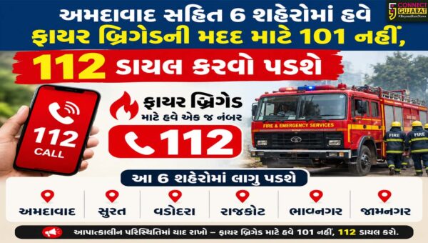ગુજરાતના છ મોટા શહેરોમાં ફાયર બ્રિગેડની નવી સિસ્ટમ એક્ટિવ, 112 પર કોલ કરતા જ મળશે મદદ 