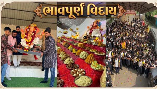 અંકલેશ્વર : તક્ષશિલા વિદ્યાલયમાં ગણેશોત્સવની ભવ્ય પૂર્ણાહુતિ,600થી વધુ વાલીઓ સાથે દાદાને અપાઇ ભાવપૂર્ણ વિદાય