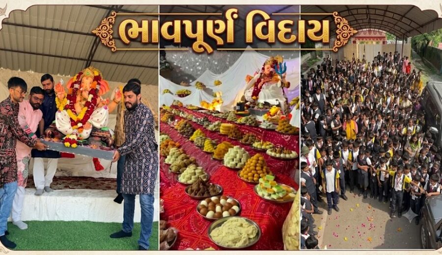 અંકલેશ્વર : તક્ષશિલા વિદ્યાલયમાં ગણેશોત્સવની ભવ્ય પૂર્ણાહુતિ,600થી વધુ વાલીઓ સાથે દાદાને અપાઇ ભાવપૂર્ણ વિદાય