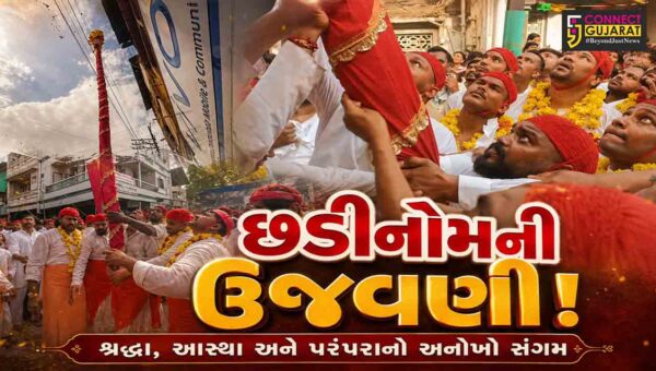 ભરૂચ: મેઘઉત્સવમાં આજે છડી નોમની ભવ્ય ઉજવણી, છડીને ઝુલતી જોવા ઊમટ્યું માનવ મહેરામણ