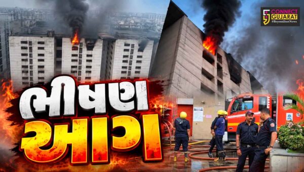 સુરત : શ્યામ સંગીની ટેક્સટાઇલ માર્કેટમાં ભીષણ આગ, 150થી વધુ લાશ્કરોની 8 કલાકની ભારે જહેમત બાદ આગ કાબૂમાં