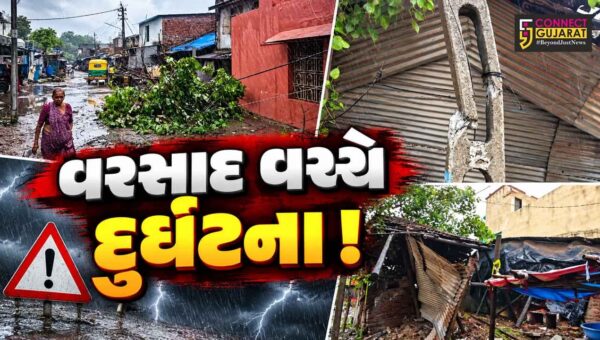 ભરૂચ: વરસાદી માહોલ વચ્ચે વૃક્ષ ધરાશાયી, વીજ પોલ પણ પડતા સ્થાનિકોમાં ભયનો માહોલ