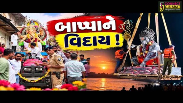 ભરૂચ: આમોદમાં 8 દિવસે ગણેશ વિસર્જન, ભક્તિમય માહોલ વચ્ચે શ્રીજીને ભાવભીની વિદાય